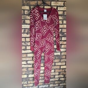 NWT Victoria's Secret PINK Collegiate Collection ASU onesie pajamas